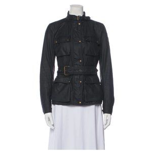 Belstaff Black Belted Utility Jacket Size 42 (Medium)